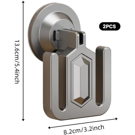 Porta pantofole da parete, 2 pezzi, porta scarpe da parete, organizer per scarpe senza fori con ventosa autoadesiva per porta, armadio, bagno e cucina.