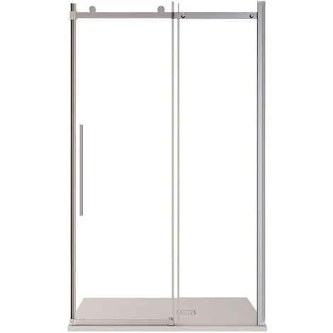 Porta Parete Doccia 100 cm 1 Anta Scorrevole in Cristallo Trasparente 8mm H195 Bonussi Selina