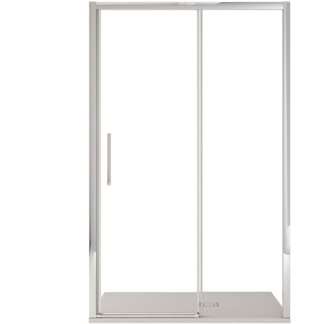 Porta Parete Doccia 110 cm 1 Anta Scorrevoe in Cristallo Trasparente 6mm H195 Bonussi Eliane