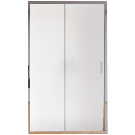 Porta Parete Doccia 112 cm 1 anta Scorrevole in Cristallo Opaco 6mm H195 Bonussi Tosca