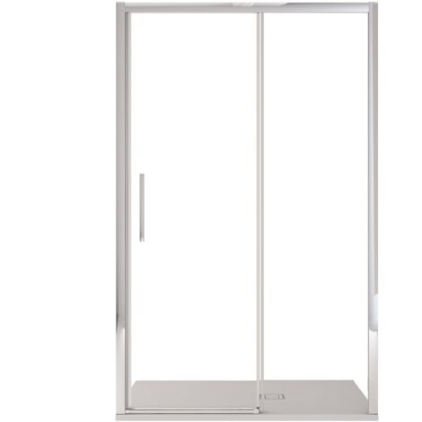 Porta Parete Doccia 140 cm 1 Anta Scorrevoe in Cristallo Trasparente 6mm H195 Bonussi Eliane