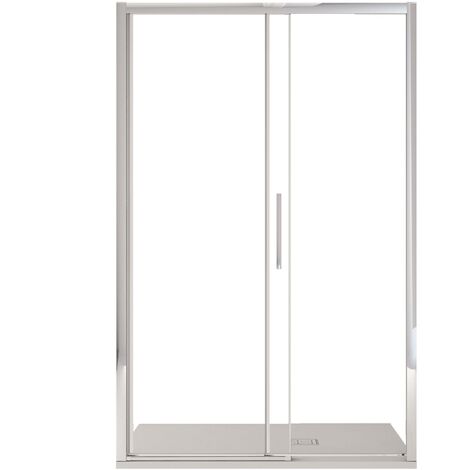 Porta Parete Doccia 150 cm 1 Anta Scorrevole in Cristallo Trasparente 6mm H195 Bonussi Eliane