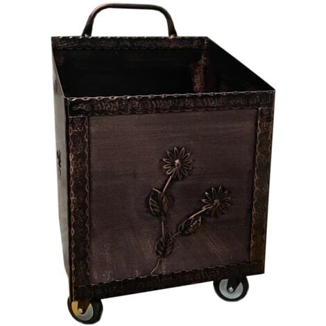 EUROBRICO porta pellet e legna con ruote 37x42x57 cm