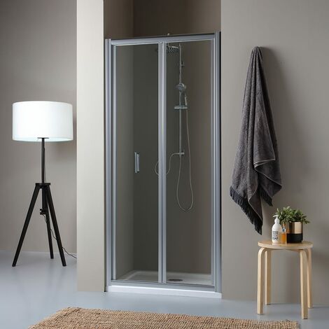 Porta Per Doccia Nicchia Con Apertura A Libro 80Cm  Soffio