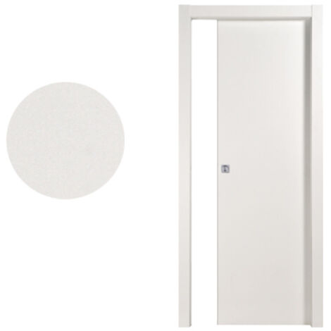 Porta per Interno Scorrevole a Scomparsa (Interno Muro) in Bianco 2100X700 mm - SOLO PANNELLO