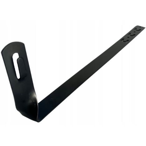 Porta piastrelle L-415 ritorto H-70mm ZZ nero