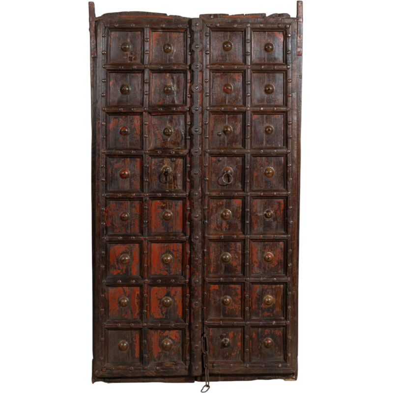 Porta Portone In Legno Massello E Ferro Da Interno O Da Esterno Vec...