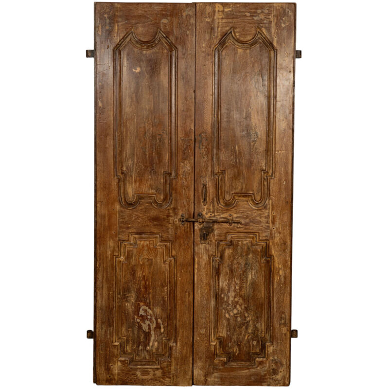 Porta Portone In Legno Massello E Ferro Da Interno O Da Esterno Vec...