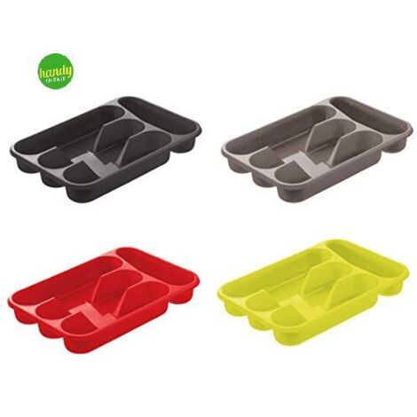 Porta posate 4 posti Veca rettangolare plastica colori assortiti