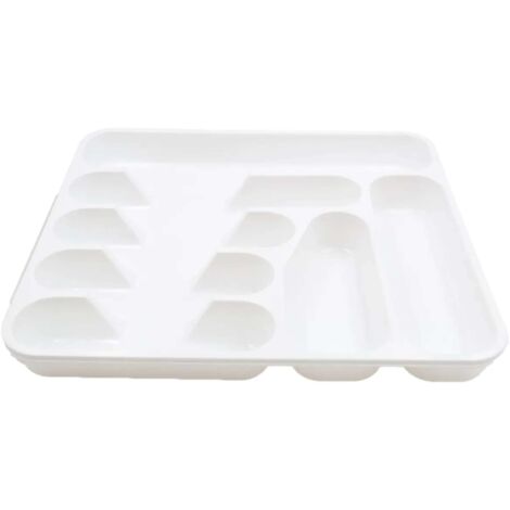 Porta Posate Cassetto Bianco - 37X42X5 Cm