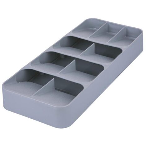 PORTA POSATE ORGANIZER DA CASSETTO GRIGIO 9 SPAZI