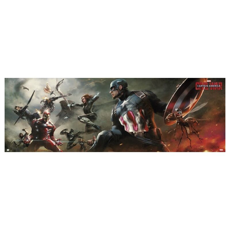 Porta poster marvel captain america civil war