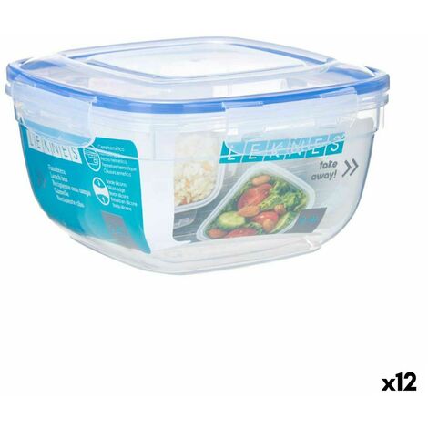 Porta pranzo Ermetico Dem Rettangolare 400 ml (12 Unità)