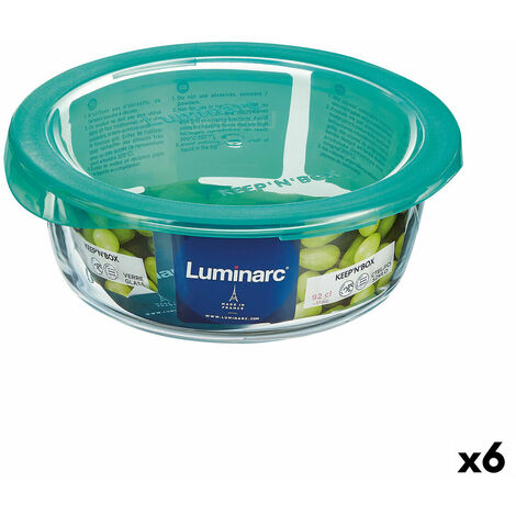 Porta pranzo Ermetico Luminarc Pure Box 760 ml Rosso Vetro (6 Unità)