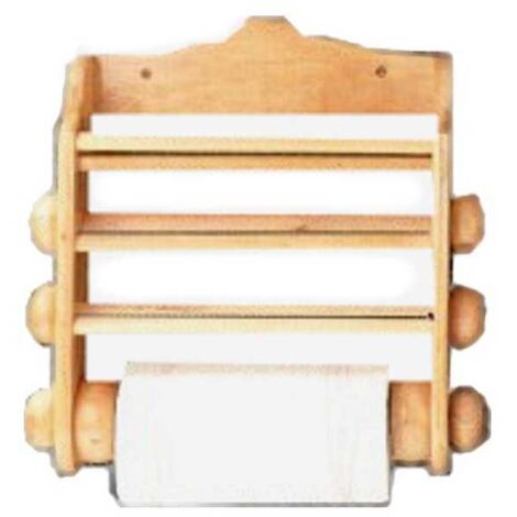 Porta rollos de madera de lujo para rollos 3 Natural Calder