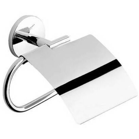 PORTA ROTOLO CARTA CHIUSO MOD. ONE CROMO 16.5xh.15x6 METAF