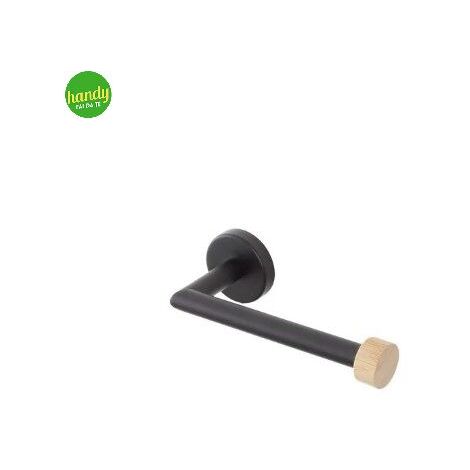 Porta Rotolo Feridras Nero/Bamboo