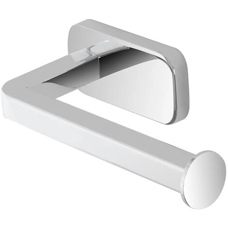 Porta rotolo wc a muro in acciaio inox con doppio fissaggio