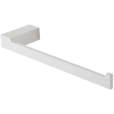 Porta salviette da muro in alluminio bianco Sky