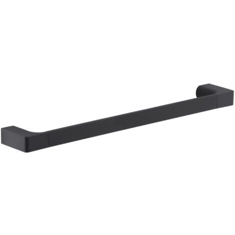Porta salviette da parete in ottone nero opaco modello pirenei dim.  cm (lxpxh): 35,1Ã—6,6Ã—2,6 - nero opaco GEDY