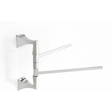 Porta salviette doppio snodato Capannoli Gotica GT111     33  Cromo