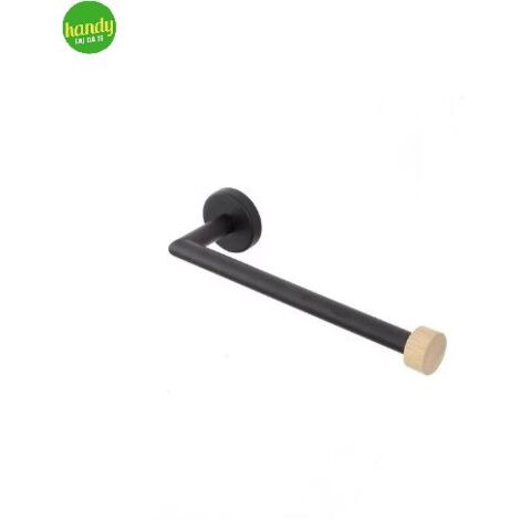 Porta Salviette Feridras 40cm Nero/Bamboo