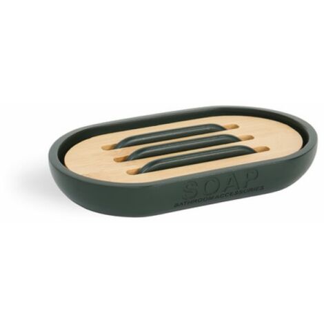 PORTA SAPONE ANNIKA Verde Forest - cm 13 x 2 x 8,4
