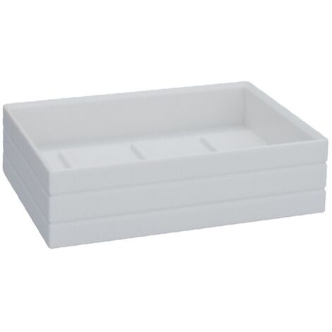 Porta sapone bianco rettangolare - serie style