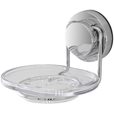 Porta sapone cromato a ventosa accessori per il bagno serie Dinamik