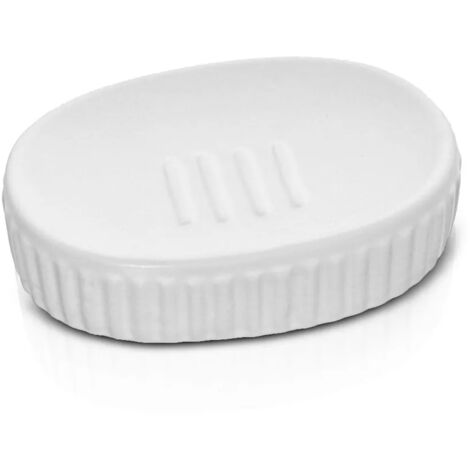 Porta sapone da appoggio bianco in ceramica Cup