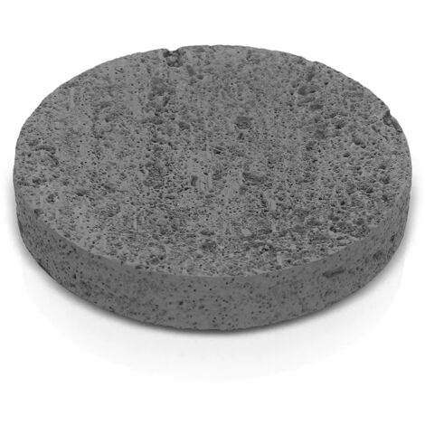 Porta sapone da appoggio grigio in resina effetto pietra Matera