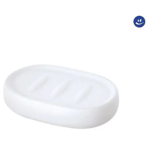 Porta sapone da appoggio in ceramica modello sidney dim. cm(lxpxh):12x8x3 bianco FERIDRAS