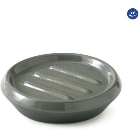 Porta sapone da appoggio in ceramica modello wilma dim. cm (lxpxh): 12,1x12,1x3,1  - verde salvia GEDY