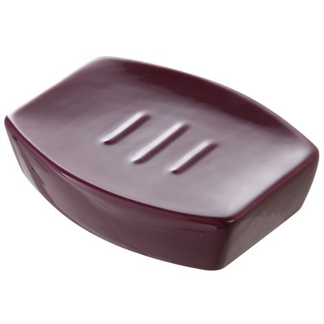 Porta sapone Da Appoggio Moderno in Ceramica Viola