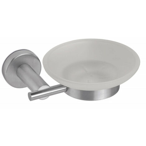 Porta Sapone da Parete in Acciaio Inox Satinato Nilo
