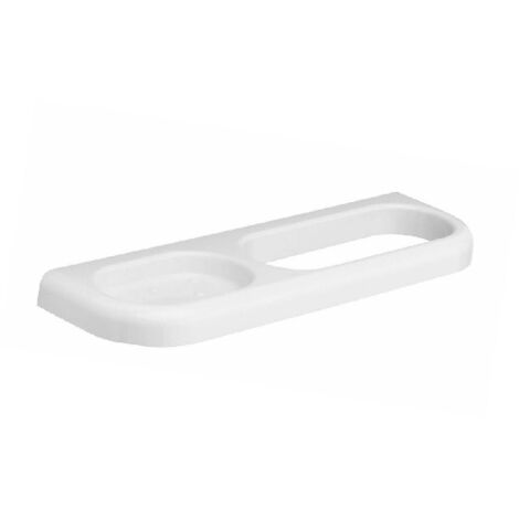 PORTA SAPONE E PORTA SALVIETTA  COMBINATO SERIE LINEA Bianco METAF