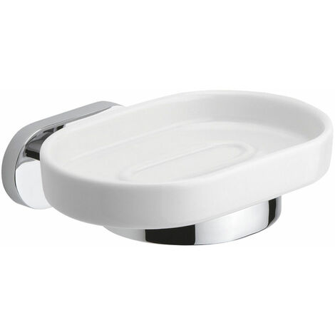 Porta sapone in ceramica e metallo fissaggio a parete mod. Louise
