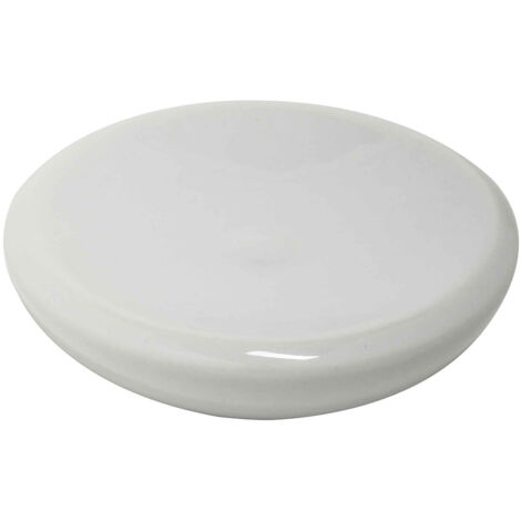Porta Sapone in Porcellana Tondo Gilda Piattino Saponetta Bagno Metaform