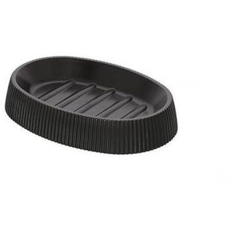 PORTA SAPONE LONDON Misura: Nero 12,5 x 9 x H2,4 cm