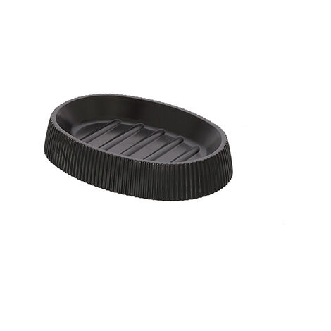 Porta sapone liquido plastica 7.2X7.2X16Cm Nero - Dc