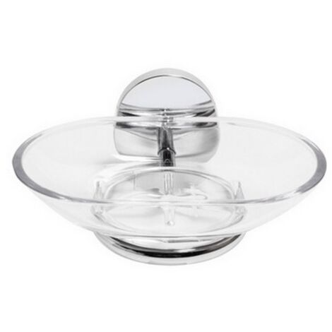 PORTA SAPONE MOD. BIRD Cromo cm 12,5 x h.6,2 x 11,0