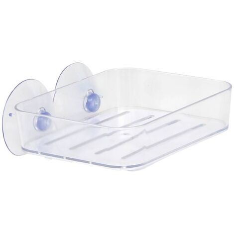 Porta sapone ps su ventose - trasparente - Tendance