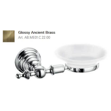 Porta sapone singolo a parete ottone antico abme01a2200 - fir italia