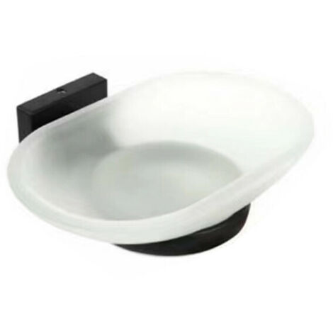 PORTA SAPONETTA PORTASAPONE SAPONE SUPPORTO ARREDO BAGNO CASA NERO CUCINA 02103