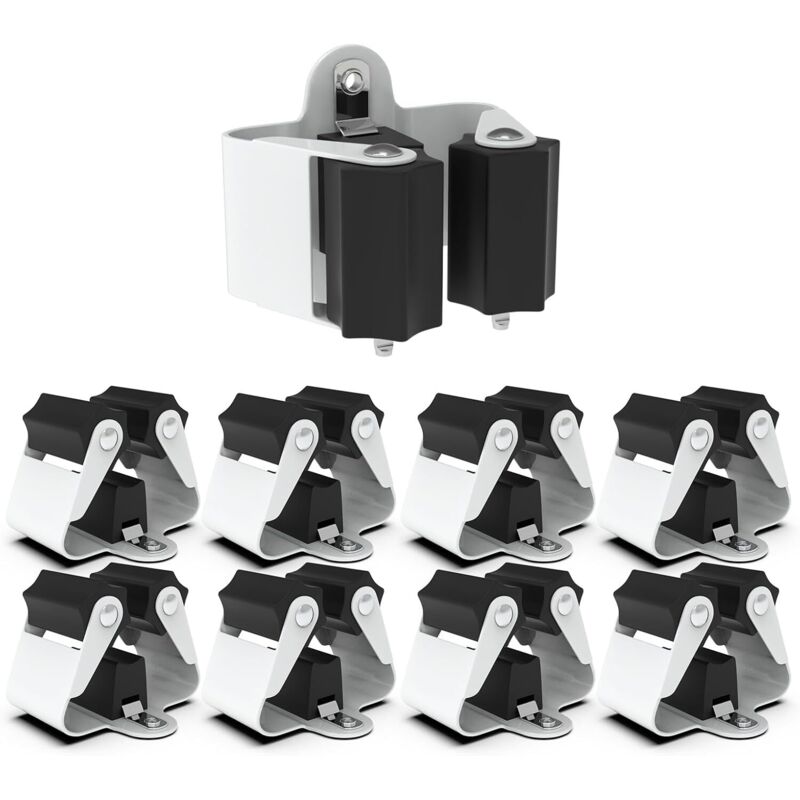 Image of Porta scopa da parete da 8 pezzi, organizer per scopa, spessore di stoccaggio della scopa 0,7 mm, non 0,4 mm, porta scopa da parete per lavanderia,