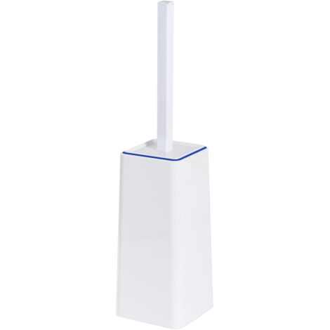 Porta Scopino Bagno WC da Terra Bianco Moderno Keope Metaform - Colore: Blu