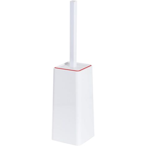 Porta Scopino Bagno WC da Terra Bianco Moderno Keope Metaform - Colore: Rosso
