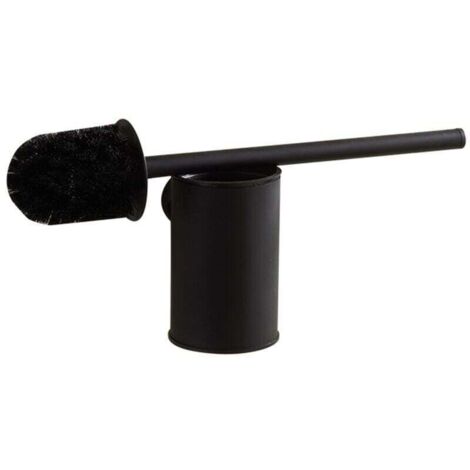 Porta scopino per WC sospeso nero, scopino per WC, scopino per WC, acciaio inossidabile 304 nero