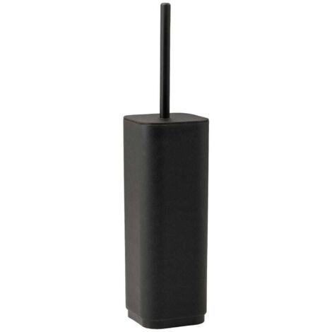 Porta Scopino Wc In Materiale Termoplastico Nero Opaco