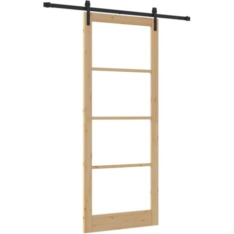 Porta scorrevole ORKDAL Marrone 93 x 232 cm vidaXL